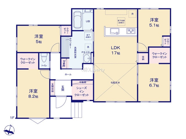 龍ケ崎市平台6期　新築戸建の区画図