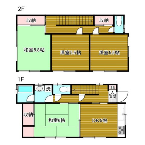 上高田1丁目戸建の間取り