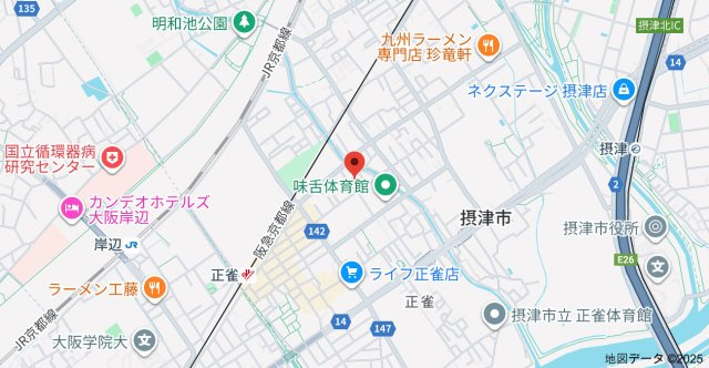 グリーンハイツ正雀の地図