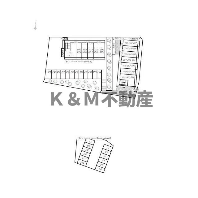 アンプルール　フェール　豊四季Ⅱの区画図| 