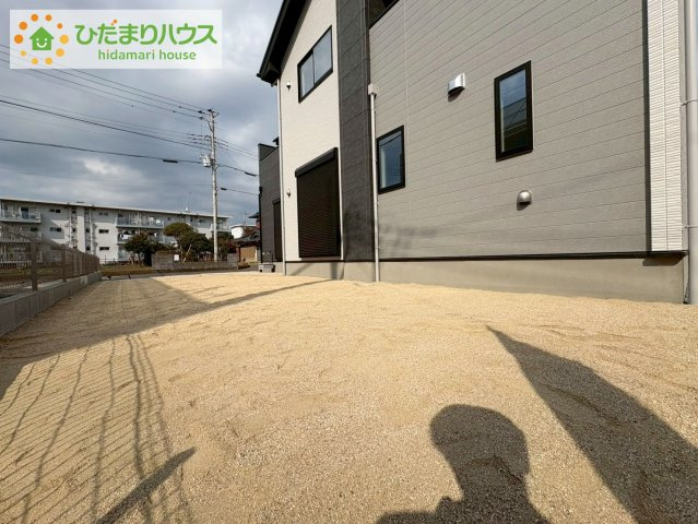 日立市東金沢町9期　新築戸建　1号棟の庭|家族みんなで広～いお庭でバーベキューが楽しめます(^^♪