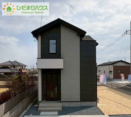 日立市東金沢町9期　新築戸建　1号棟の外観|デザイナーズのようなお洒落な外観です(^^♪