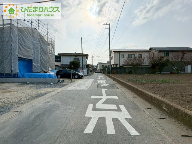 日立市東金沢町9期　新築戸建　1号棟の前面道路含む現地写真|今から見たいも大歓迎！お気軽にお問い合わせください☆彡