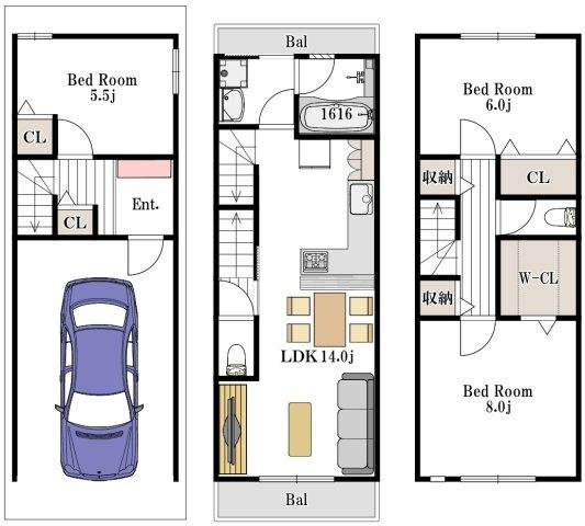 交北1丁目　中古一戸建ての間取り|間取り図はいかがですか？ご希望を叶える間取りですか？リビングの広さは？水回りの位置は？カウンターキッチン？など色々な情報が集約されています。弊社ではリフォームなどのご相談も承っております。