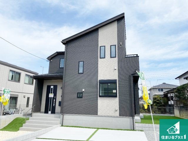 神戸市西区桜が丘東町　新築一戸建ての外観|お客様に長く安心して住んでいだだける事にこだわった家づくり！住んでからのアフターサービスにもしっかりと取り組んでいます！