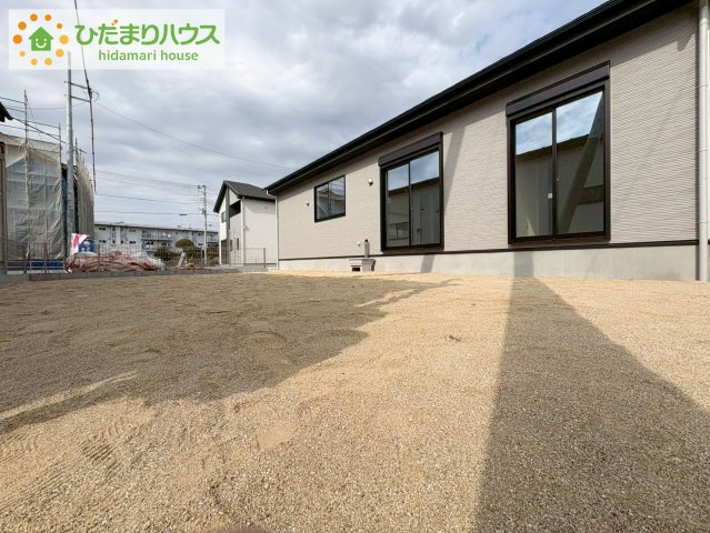 日立市東金沢町9期　新築戸建　2号棟の庭|家族みんなで広～いお庭でバーベキューが楽しめます(^^♪