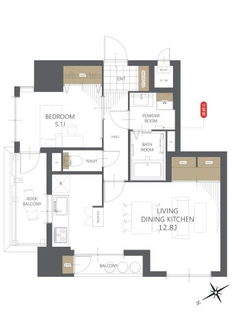 【間取り】ライオンズマンション十日町 