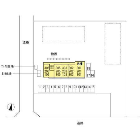 グランコンフォート Bの区画図