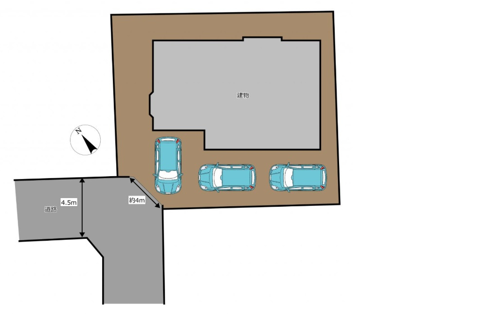 八代市海士江町中古戸建ての区画図