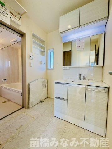 前橋市後家町　３号棟(全３棟)　ブルーミングガーデン　新築建売分譲の独立洗面台