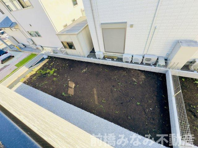 前橋市後家町　３号棟(全３棟)　ブルーミングガーデン　新築建売分譲のバルコニー