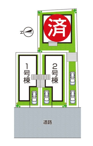 明石市太寺天王町　第1期　新築一戸建ての区画図|全3区画