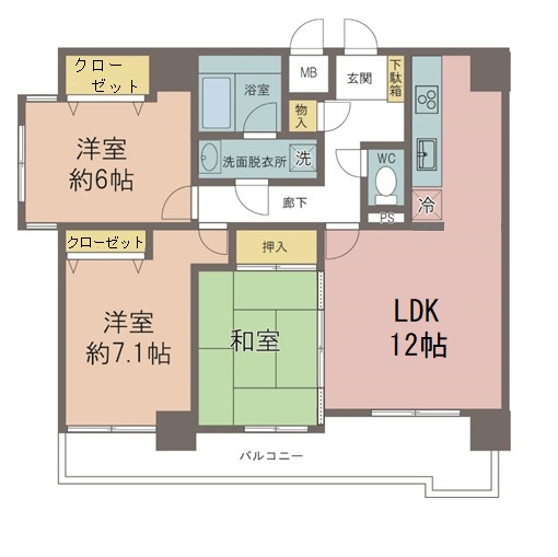 ホーユウパレス大町の間取り