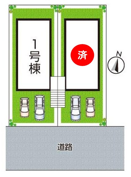 神戸市須磨区竜が台　第2期　新築一戸建ての区画図|全2区画