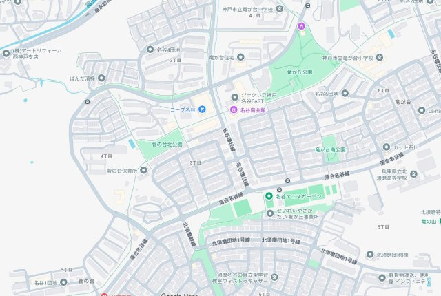 神戸市須磨区竜が台　第2期　新築一戸建ての地図