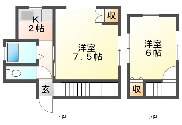 菅ノ池戸建の間取り