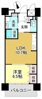 【間取り】 | エイジングコート琵琶湖プレミアビュー | 1LDKの間取り