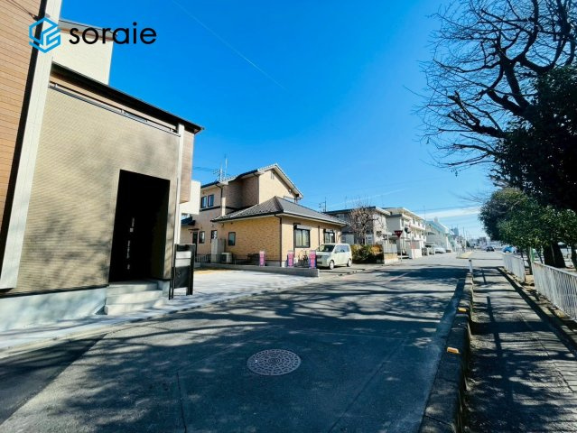狭山市狭山台4丁目　新築戸建の前面道路含む現地写真|1月31日撮影