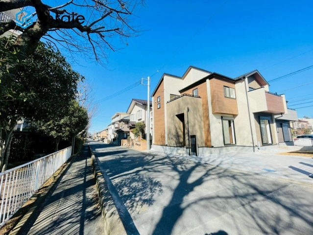 狭山市狭山台4丁目　新築戸建の前面道路含む現地写真|1月31日撮影