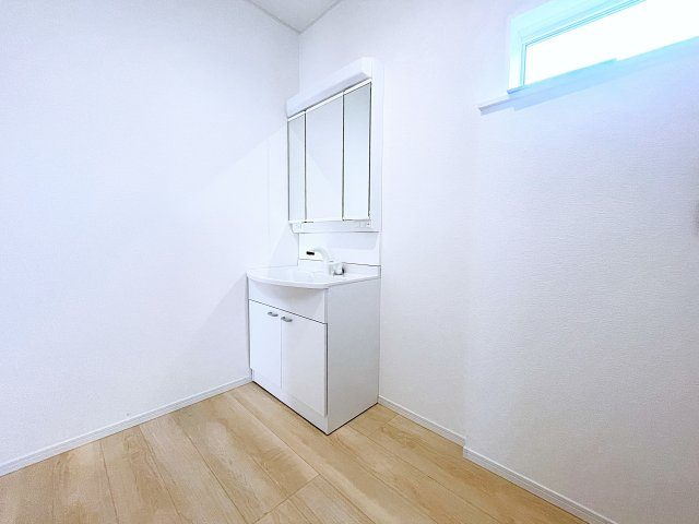 新築戸建・新築建売　会津若松市門田町黒岩第7　城南小・第五中の洗面所