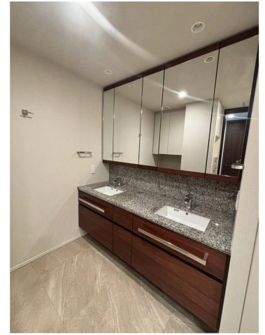 グランドメゾン上町台レジデンスタワーの独立洗面台