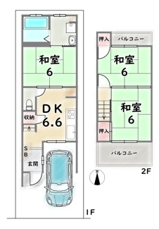 【間取り】 | 右京区嵯峨野秋街道町
