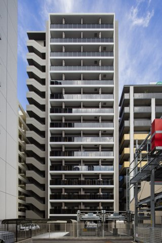 エンクレストベイ天神EASTの外観|外観は落ち着いています