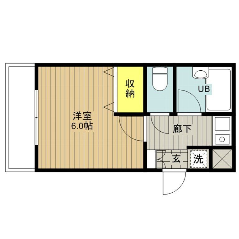 エストタウンwarabiの間取り