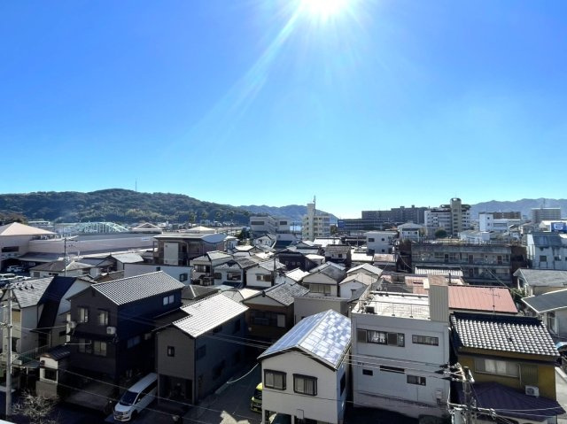 アルファステイツ知寄Ⅱの展望|６階からの眺望。遮るものがなく開放感があります。