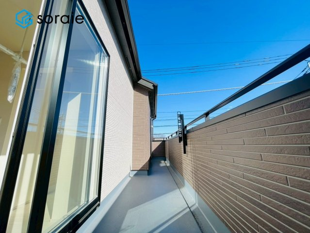 狭山市狭山台4丁目　新築戸建　のバルコニー|1月31日撮影