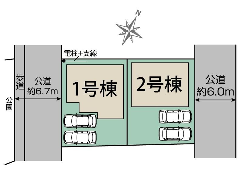 狭山市狭山台4丁目　新築戸建　の区画図