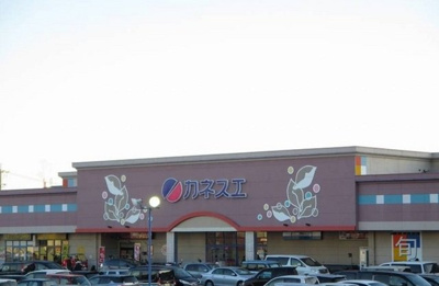 【周辺】 | エルディムヒラタ | カネスエ日永店まで1000m