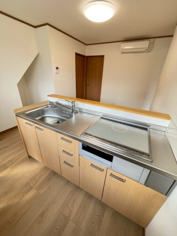 久留米市田主丸町石垣のアパートのキッチン