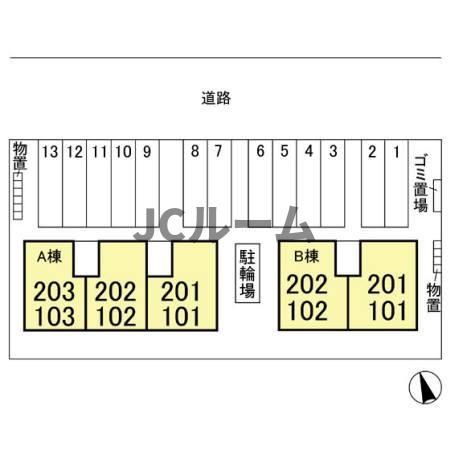 シャンド・フルール Aの区画図