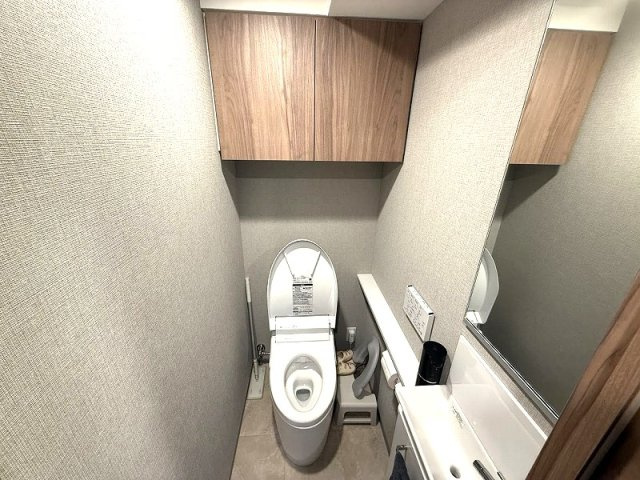 【トイレ】 | プレシス朝霞台グリーンパークス（朝霞店） | 2025年11月撮影/トイレ
手洗い水栓や鏡が設置されており、ササっと身だしなみを整えることができます。