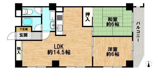 日興宝塚スカイマンションの間取り