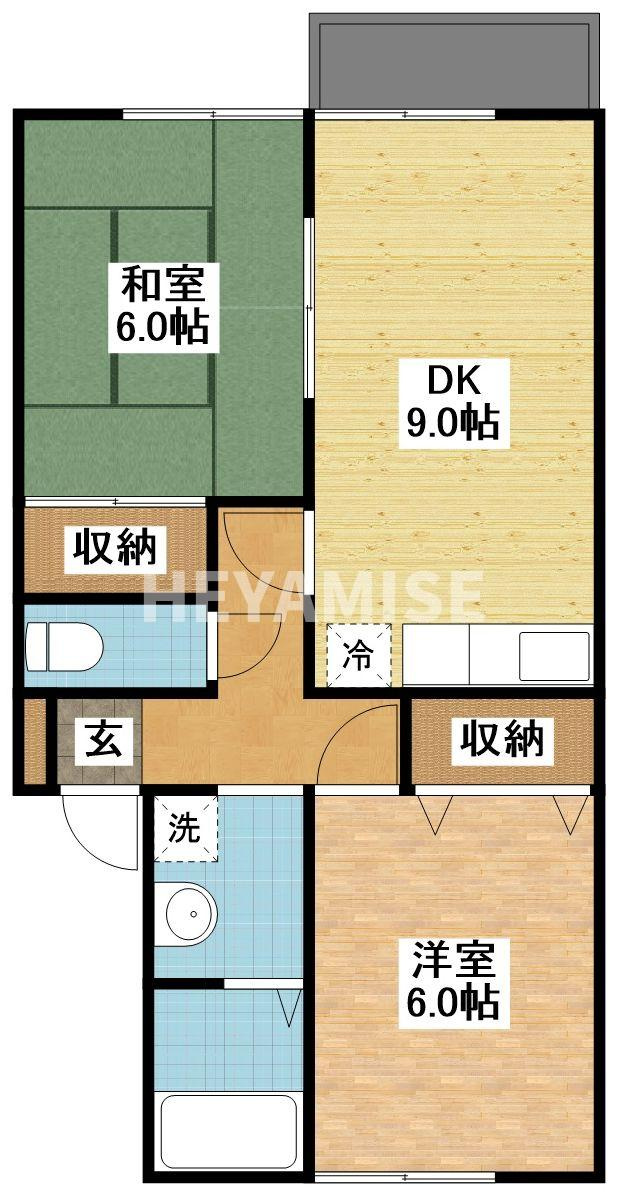 セジュールカコイⅡの間取り