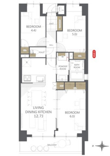 【間取り】セントラルステージ光明池 