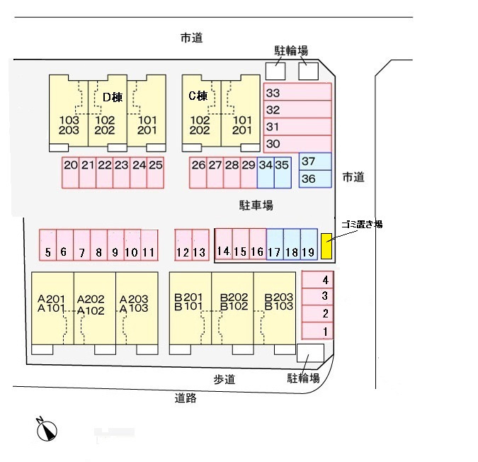 フィオーレ2016 Cの区画図