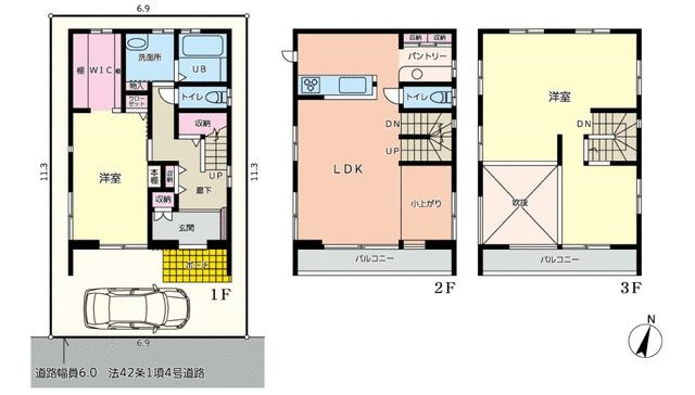 瑞江貸家の間取り