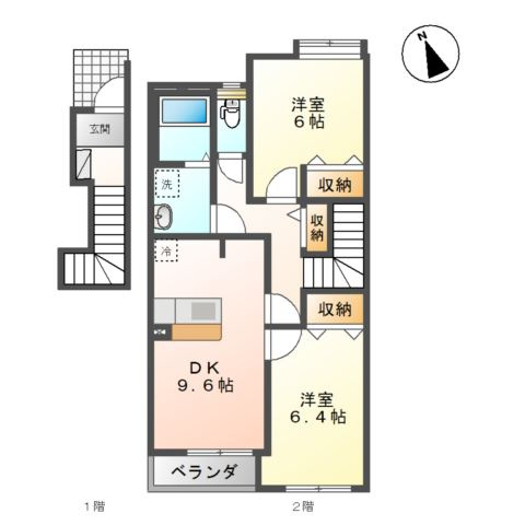 カーサ　フェリーチェの間取り