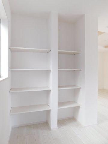 名古屋市港区小賀須３丁目の新築一戸建の収納|◇パントリー◇　　調味料や調理器具、食器など置ける可動棚の収納スペース♪