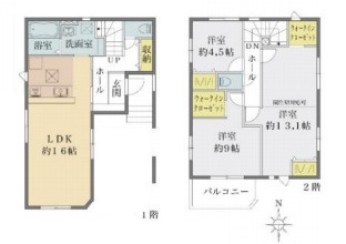 さいたま市北区日進町　32期　新築一戸建て　リガーレ　01の間取り|さいたま市北区日進町　32期　新築一戸建て　リガーレ　01、3LDK、土地面積87.93m2、建物面積110.05m2