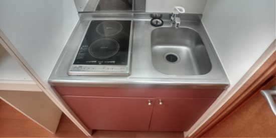 【キッチン】 | レオパレスムラヤマⅡ | 設備・仕様は号室により異なる為、現況を優先致します。