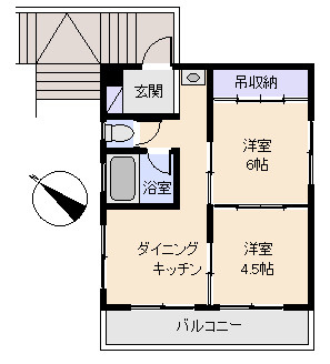 コーポ宇佐美の間取り