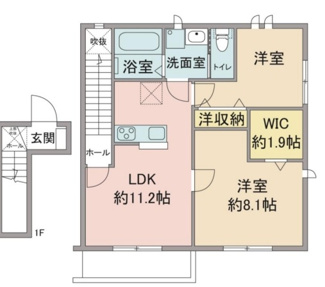 【間取り】 | フローレンティアⅡ　 | 間取りです。