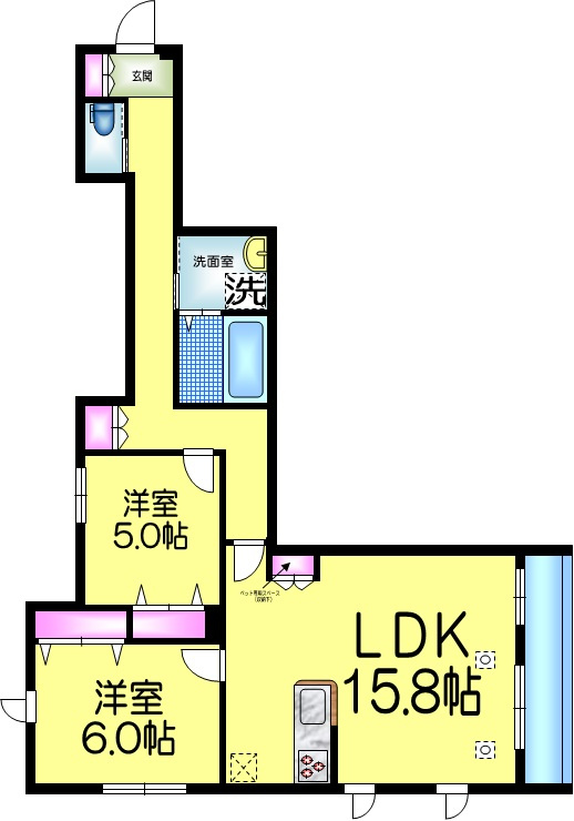 Ｌａ　Ａｐａｒｔａ　Ｆａｍｉｌｉａ　高石神の間取り|★間取り★