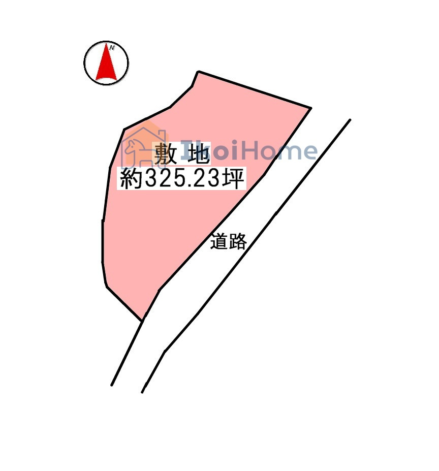 明石市魚住町中尾　土地の土地図|●年中無休：当日予約可●約325坪の工場地域内の大規模な土地です！！