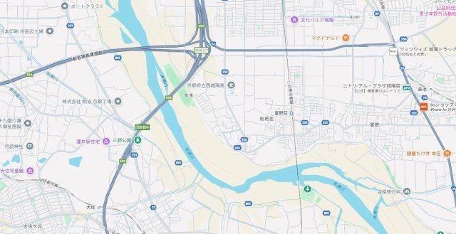 城陽市枇杷庄島ノ宮　第2期　新築一戸建ての地図