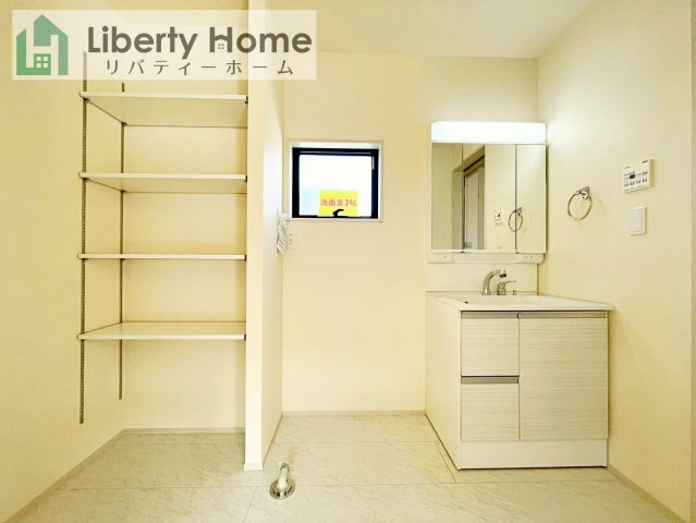 ひたちなか市田彦10期　新築戸建　1号棟の脱衣所